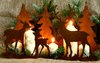 Waldszene - Waldtiere & Tannenbäume - Kerzenhalter