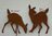 große Waldtiere - Hirsch Reh Kitz - mit Bodenstab