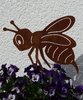 lustige Bienen - kleiner Gartenstecker