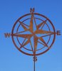 Gartenstab / Wandbild  - Kompass nautischer Stern